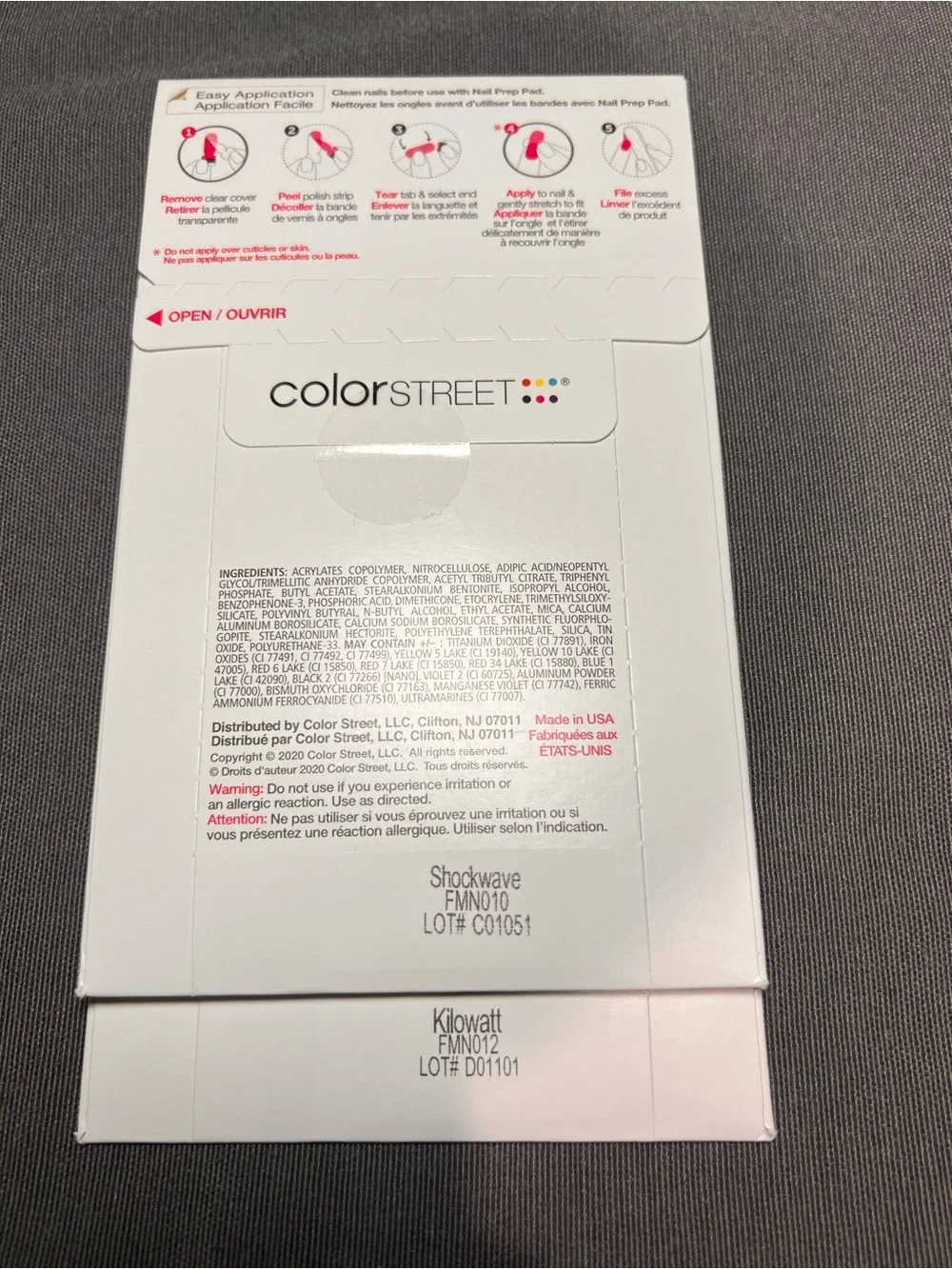 Color street set of two